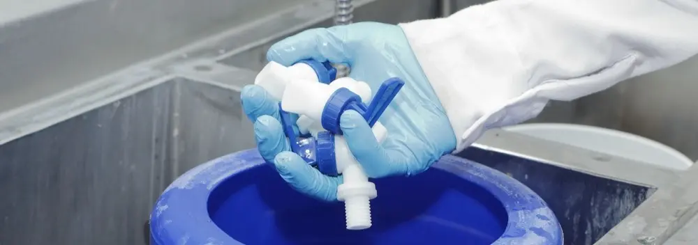 Plastic faucet heads used in a water purification system in Broward, FL for improved water quality and contaminant removal