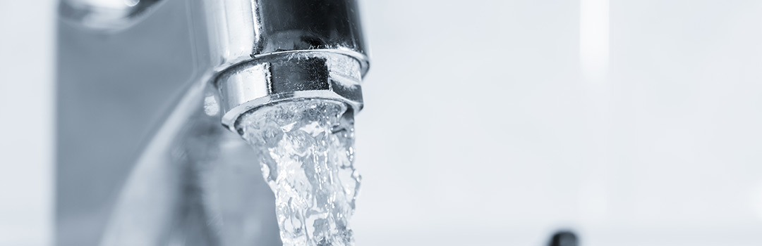 faucet with running water